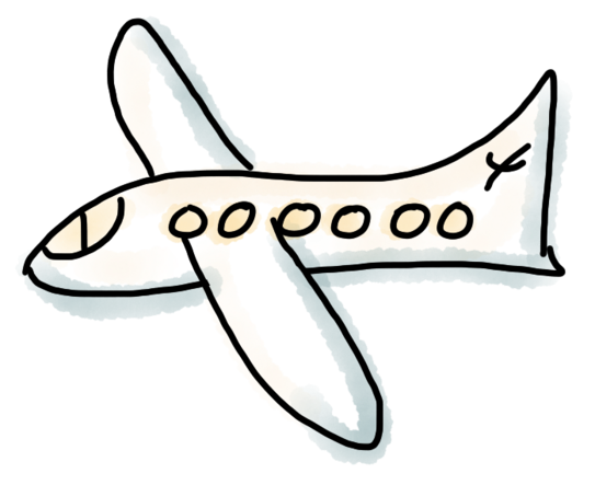 Zeichnung: Flugzeug